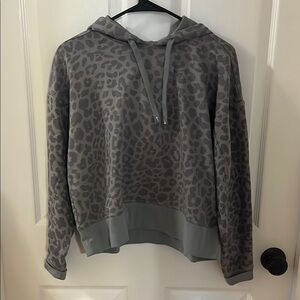 Nike Gray Leopard Print Hoodie